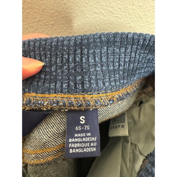 Lands End Boys Small Iron Knee Stretch Pull On Jeans Dark Wash Denim NWT - Picture 9 of 13